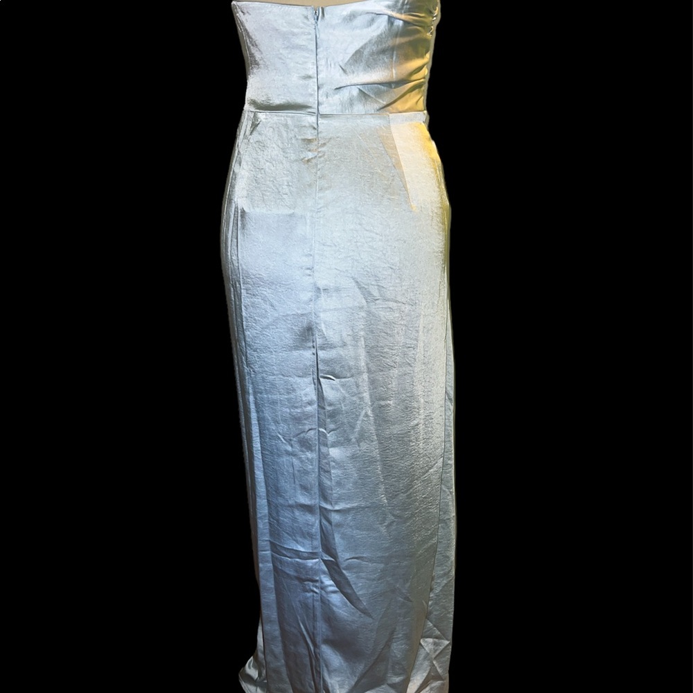 Elegant Strapless Light Blue Dress - Picture 6 of 11